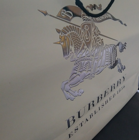 Burberry Other - 21" long cream BURBERRY shopping bag